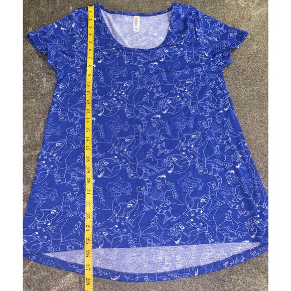 Lularoe women’s blue dinosaur classic t-shirt (size small) - Picture 6 of 7